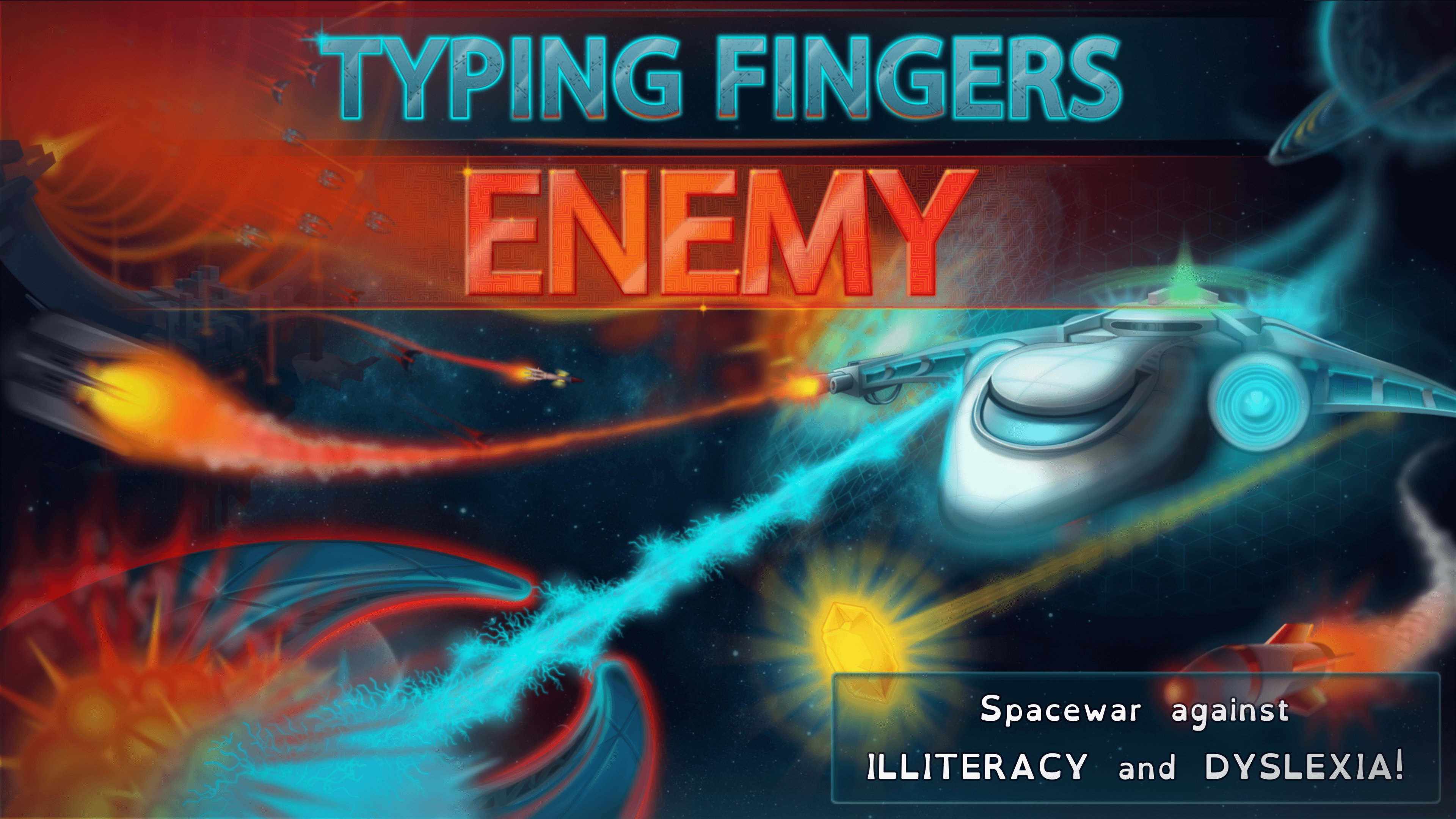 Space war against illiteracy and dyslexia